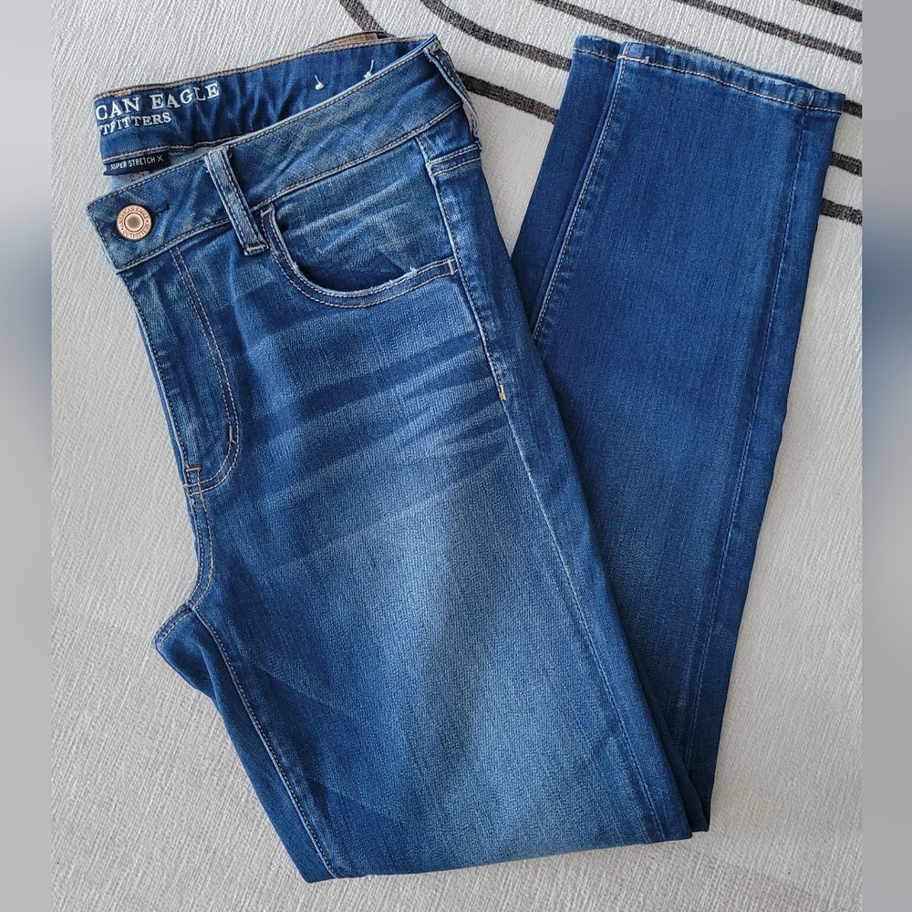 AE Jegging 12 Short in Medium Indigo